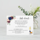 Blume-Blase und Bourbon-Umschließkarte Begleitkarte (Stehend Vorderseite)