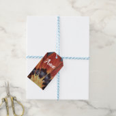Blume-Blätter Art Custom Gift Tag Geschenkanhänger (Mit Garn)