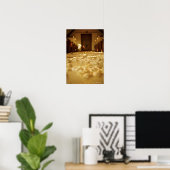 Blume Blätter auf dem Boden der Kirche Poster (Heimbüro)