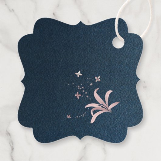 BLUME & BLÄTTER GESCHENKANHÄNGER (Rückseite)