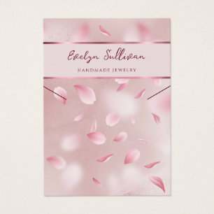 Blume Blätter Imitate Folie Halskette Display Kart