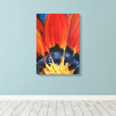 Blume Blätter Maler Kunst Leinwanddruck (Insitu (Holzboden))