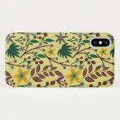 Blume, Blätter, Zweige, nahtlos, ohne Blumen Case-Mate iPhone Hülle (Rückseite (Horizontal))