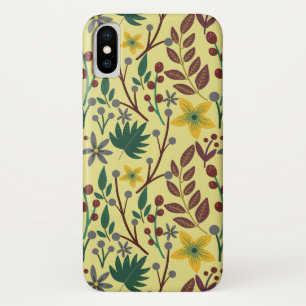 Blume, Blätter, Zweige, nahtlos, ohne Blumen Case-Mate iPhone Hülle