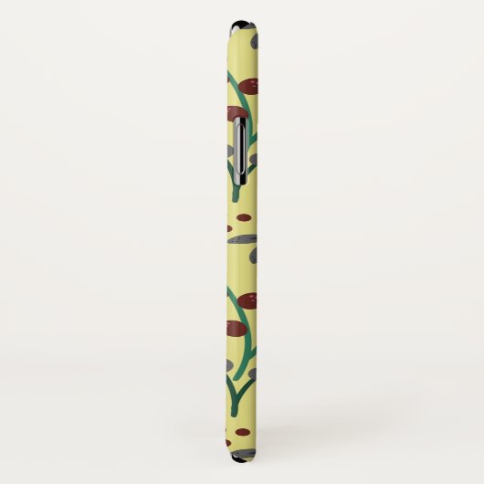 Blume, Blätter, Zweige, nahtlos, ohne Blumen Case-Mate iPhone Hülle (Hinten/Rechts)