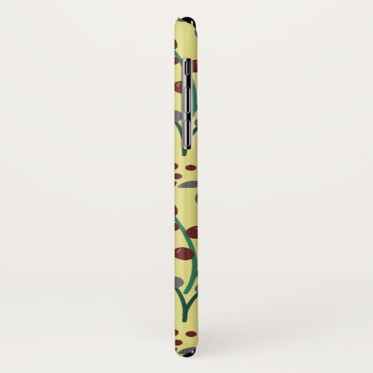 Blume, Blätter, Zweige, nahtlos, ohne Blumen Case-Mate iPhone Hülle (Hinten/Links)