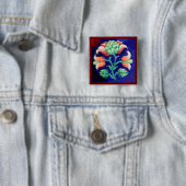 BLUME "BLAU GREEN FLORAL" BUTTON (Beispiel)