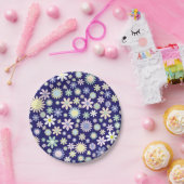 Blume blau pappteller (Party)