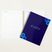 Blume Blau Personalisiert Planer (Anzeige)