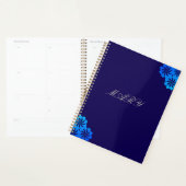 Blume Blau Personalisiert Planer (Anzeige)