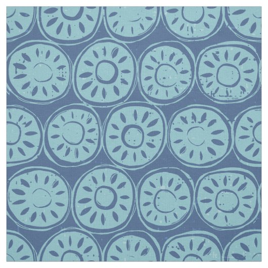 Blume blau stoff (Muster)