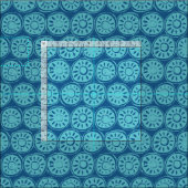 Blume blau stoff (Kachel)