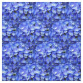 Blume Blaue Hydrangea-Pflanze Muster-Vorlage Stoff (Muster)