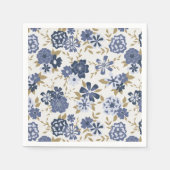 Blume Blauer Weintraum Botanisches Ereignis Serviette (Vorderseite)