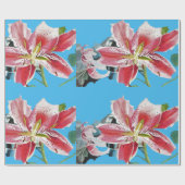 Blume Bléal Lilies Geschenkpapier (Flach)