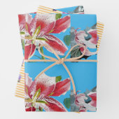 Blume Bléal Lilies Geschenkpapier Set (Beispiel)