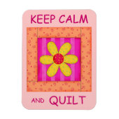 Blume-Block für Ruhe und Quilt-Anwendung behalten Magnet (Vertikal)