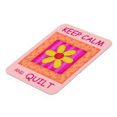 Blume-Block für Ruhe und Quilt-Anwendung behalten Magnet (Linke Seite)