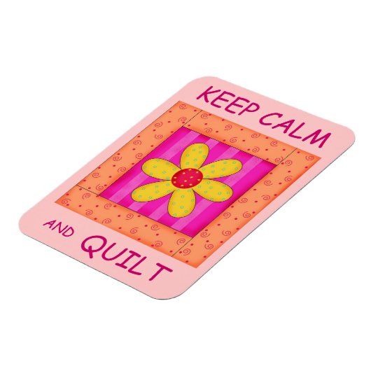 Blume-Block für Ruhe und Quilt-Anwendung behalten Magnet (Linke Seite)