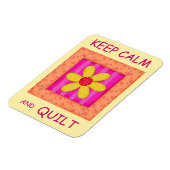 Blume-Block für Ruhe und Quilt-Anwendung behalten Magnet (Linke Seite)