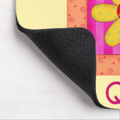 Blume-Block für Ruhe und Quilt-Anwendung behalten Mousepad (Ecke)