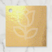 BLUME BLOCK PATTERN GESCHENKANHÄNGER (Vorderseite)