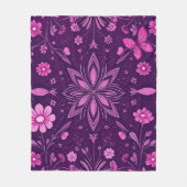 Blume Bloom Fairycore-Muster Fleecedecke (Vorderseite)