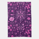 Blume Bloom Fairycore-Muster Geschirrtuch (Vertikal)