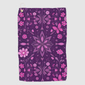Blume Bloom Fairycore-Muster Golfhandtuch (Vorderseite)