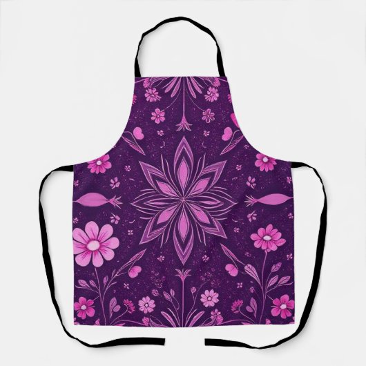 Blume Bloom Fairycore-Muster Schürze (Vorderseite)