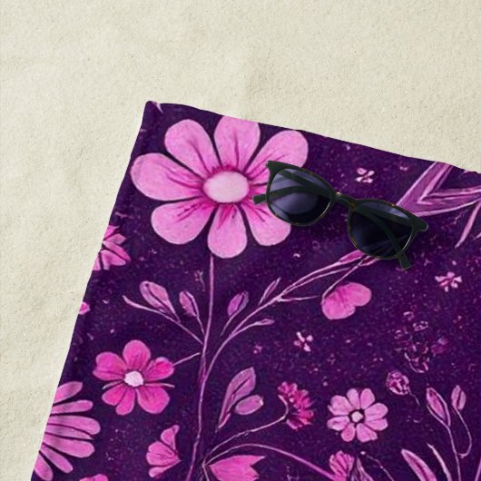 Blume Bloom Fairycore-Muster Strandtuch (Beispiel)