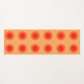 Blume Bloom Geometric Mandala Doppelseitig Yogamatte (Vorderseite (Horizontal))