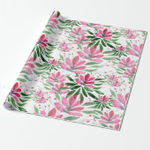 Blume Bloom Original Kunstwerk Aquarell Geschenkpapier (Ungerollt)