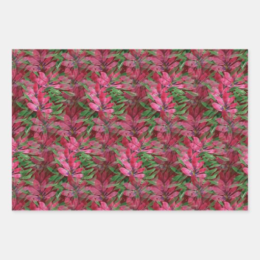 Blume Bloom Original Kunstwerk Aquarell Geschenkpapier Set (Vorderseite 2)