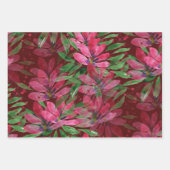 Blume Bloom Original Kunstwerk Aquarell Geschenkpapier Set (Vorderseite)