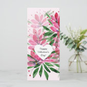 Blume Bloom Original Kunstwerk Aquarell Karte (Stehend Vorderseite)