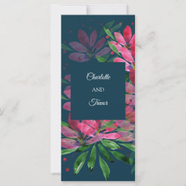 Blume Bloom Original Kunstwerk Aquarellkarte Karte