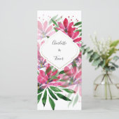 Blume Bloom Original Kunstwerk Aquarellkarte Karte (Stehend Vorderseite)