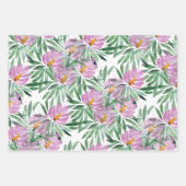 Blume Bloom Violet Originale Kunstwerke Geschenkpapier Set (Vorderseite)