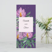 Blume Bloom Violet Originale Kunstwerke Karte (Stehend Vorderseite)