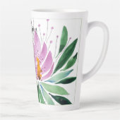 Blume Bloom Violet Originale Kunstwerke Milchtasse (Rechts)