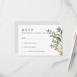 Blume Bloral Wedding RSVP Cards
