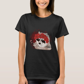 Blume Blossom Forest Animal Trash Panda Floral Ra T-Shirt
