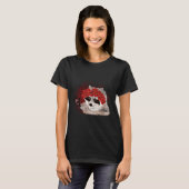 Blume Blossom Forest Animal Trash Panda Floral Ra T-Shirt (Vorne ganz)