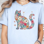Blume Blossom Katze, Blume und Katze, Blume, Katze T-Shirt