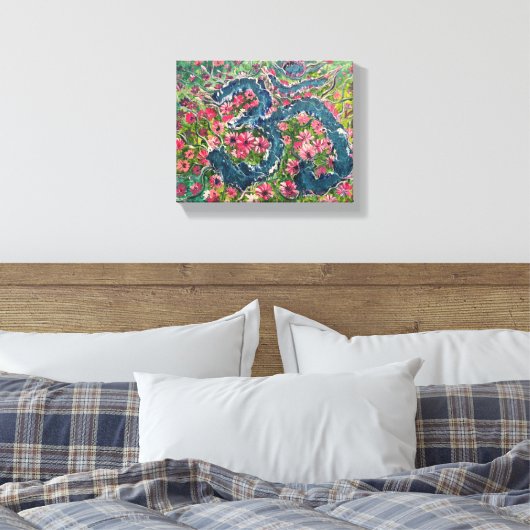 Blume Blossom - Om Leinwand Malerei (Insitu (Schlafzimmer))
