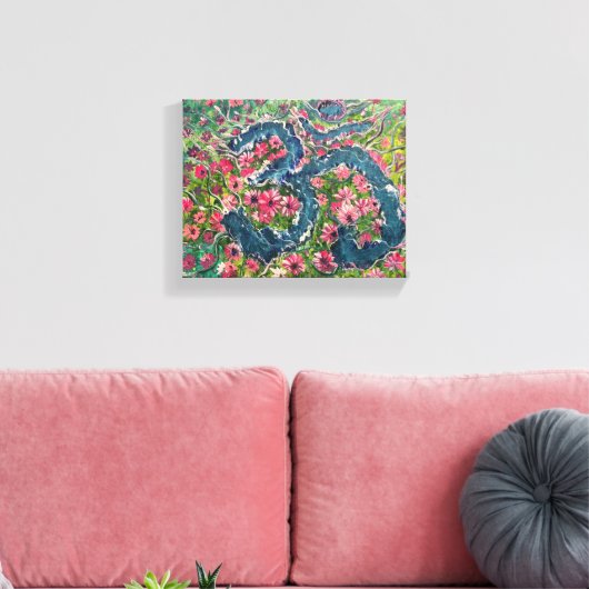 Blume Blossom - Om Leinwand Malerei (Insitu (Wohnzimmer))