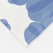 Blume Blue 60x80 Fleece Blanket (Ecke)