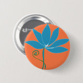 Blume - Blue Lotus Button (Vorne & Hinten)