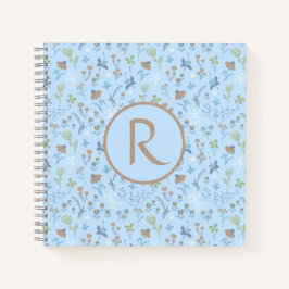 Blume Blue Monogram Journal Notizblock